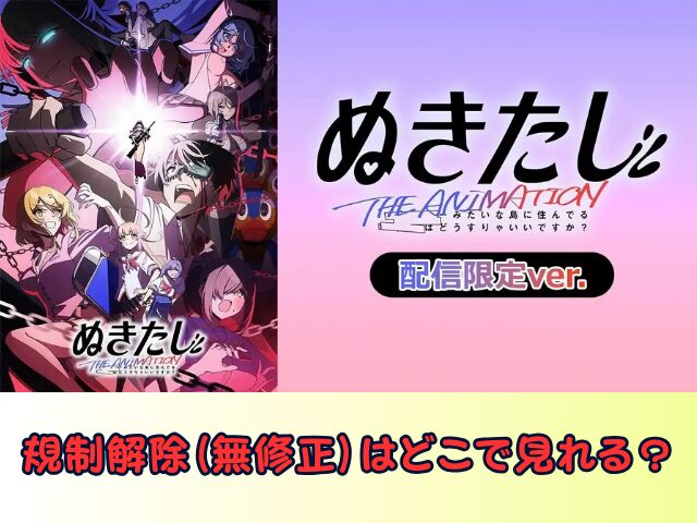 ぬきたし THE ANIMATION 無修正 規制解除版 僧侶枠 アニメ サブスク