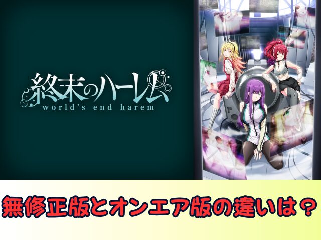 終末のハーレム 無修正 規制解除版 僧侶枠 アニメ サブスク