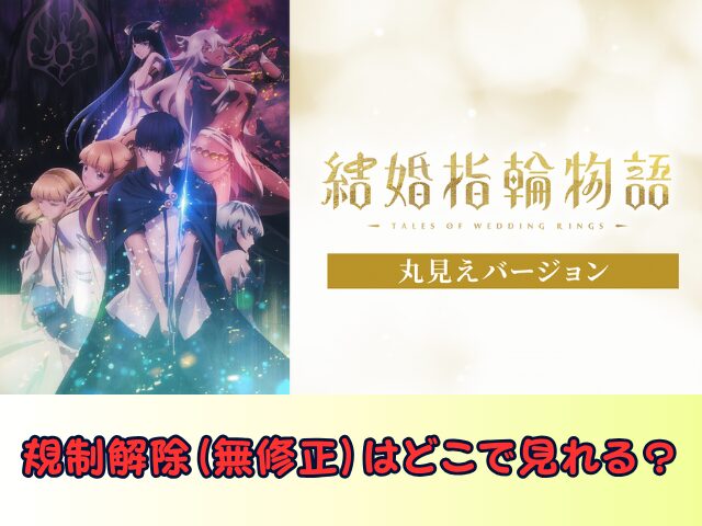 結婚指輪物語 丸見えバージョン　無修正　規制解除版　僧侶枠　アニメ　サブスク