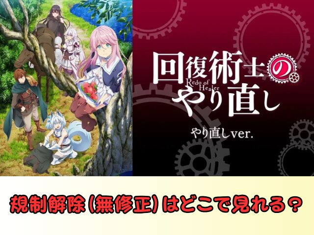 回復術士のやり直し 無修正 規制解除 どこで見れる やり直しver