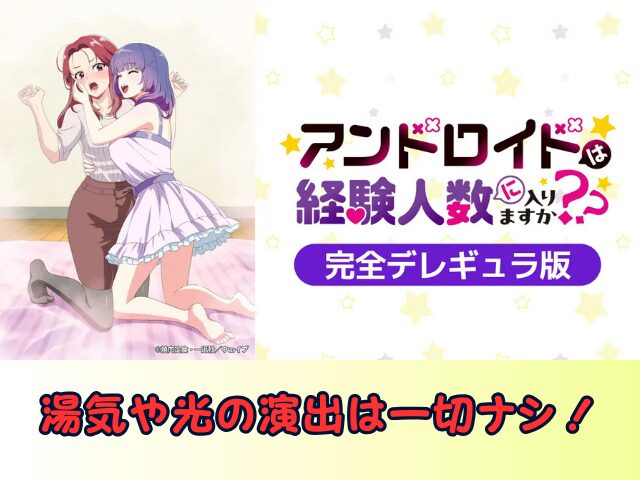 アンドロイドは経験人数に入りますか?? 無修正 規制解除版 僧侶枠 アニメ サブスク