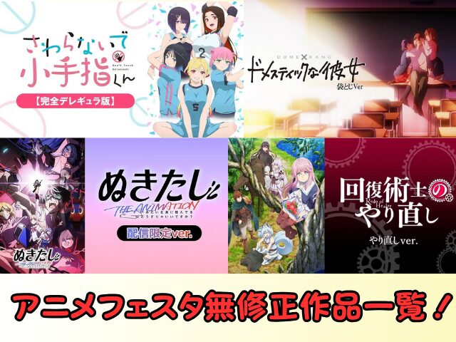 アニメ規制解除版 おすすめ一覧