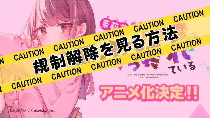 まりこわ 規制解除 アニメ