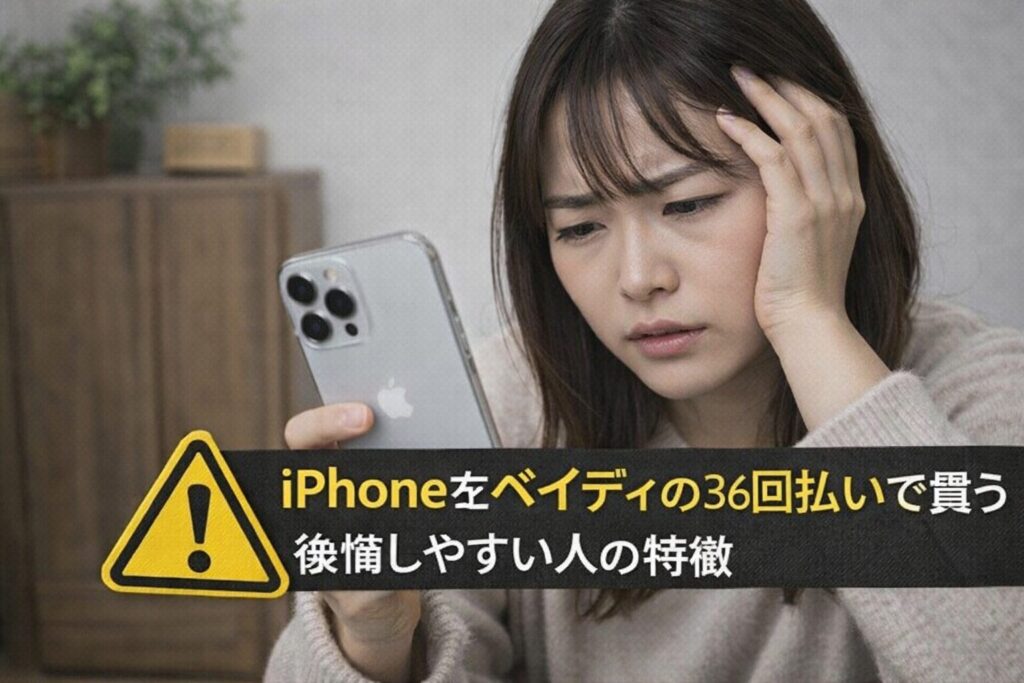 iPhone ペイディ 36回 後悔しやすい人