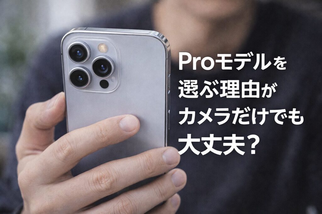 iPhone ペイディ Proモデル 理由 カメラ